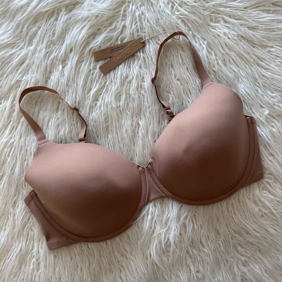 Skims Fits Everybody T-shirt Demi Bra Sienna Size 40D - Picture 3 of 8